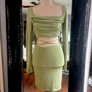 NWT Princess Polly  cut out dress 💚